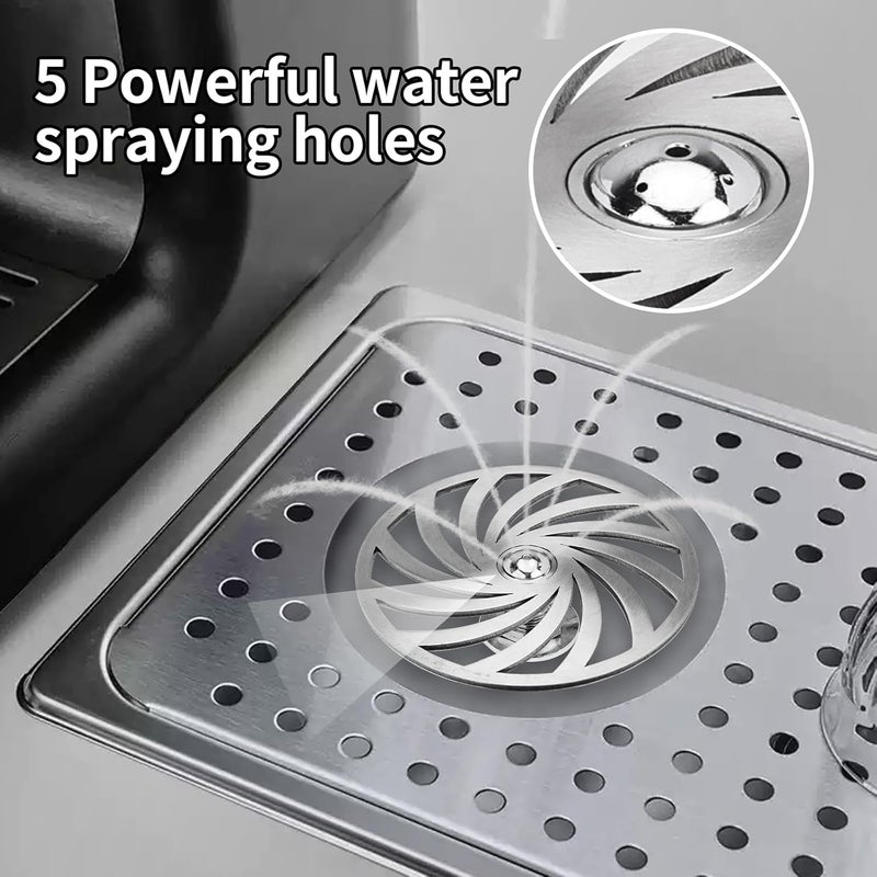 Primst G1/2'' Stainless Steel Bar Glass Rinser, Pitcher Rinser Automatic Cup Washer for Bar, Restaurant and Hotel, Glass Washing Faucet Head - Image 4